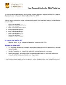 Microsoft Word - New EMAP Account Codes