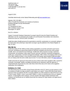 Hewitt Associates LLC 100 Half Day Road Lincolnshire, IL[removed]Tel[removed]Fax[removed]www.hewitt.com
