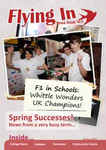 Spring Successes!  News from a very busy term...