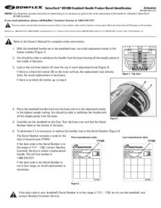 ®  ® SelectTech® BD1090 Dumbbell Handle Product Recall Identification