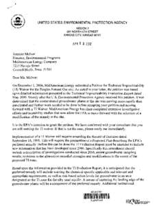 Superfund / Environment / MidAmerican Energy Company / Earth / Hazardous waste / United States Environmental Protection Agency / 96th United States Congress