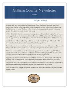 Gilliam County Newsletter