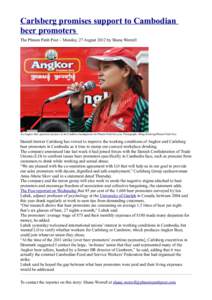 The Phnom Penh Post / Political geography / Asia / Phnom Penh / Carlsberg Group / Cambodia