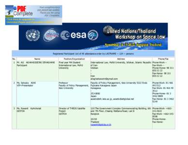 Geo-Informatics and Space Technology Development Agency / THEOS / Fax / Thailand / Science and technology in Thailand / Technology / Asia