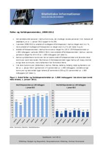 Statistiske informationer www.aarhus.dk/statistik Folke- og førtidspensionister,   