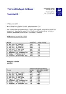 The Scottish Legal Aid Board  44 Drumsheugh Gardens Edinburgh EH3 7SW Tel[removed]Web: www.slab.org.uk