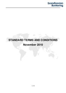 STANDARD TERMS AND CONDITIONS November  1.