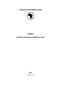 AFRICAN DEVELOPMENT BANK  NAMIBIA COUNTRY STRATEGY PAPER[removed]SARC