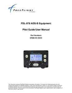 FDL-978 ADS-B Equipment Pilot Guide