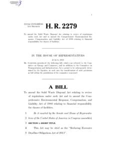 I  113TH CONGRESS 1ST SESSION  H. R. 2279