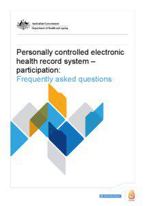 Personally controlled electronic health record system – participation: