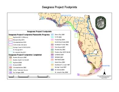 Seagrass Project Footprints Apalachicola River Suwannee River Apalachee Bay