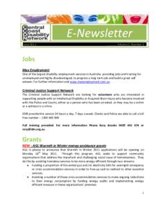 info  E-Newsletter June 2011  …………. Volume 2, Number 3