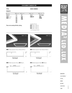 STICK MEDIA 2 SEAMLESS LED TYPE: ORDER NUMBER:  PROJECT: