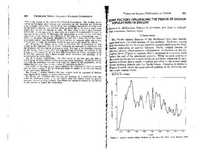 Instream Flows Resources and Studies - McKeernan, D. L., D.R. Johnson, and J. I Hodges[removed]Some Factors influencing the trends of salmon populations in Oregon.  Trans. N. Am. Wildl. Conf. 15:[removed].