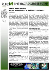 Biology / Protease inhibitors / Cytokines / Hepatitis / Peginterferon alfa-2a / Telaprevir / Interferon / Boceprevir / Viral hepatitis / Antivirals / Medicine / Pharmacology