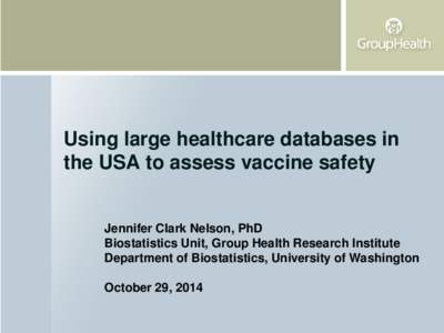 Health / Vaccine Safety Datalink / Pertussis / Hib vaccine / DPT vaccine / DTAP / Vaccine / FluMist / Vaccines / Medicine / Vaccination