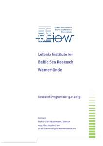 Nature / Leibniz Institute for Baltic Sea Research / Pelagic zone / Biogeochemistry / Plankton / Benthic boundary layer / KEYCOP / Oceanography / Science / Earth