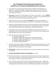 Microsoft Word - Park Ball Tournament Guidelines