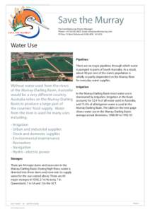 Fact sheet 26 Water Use.indd