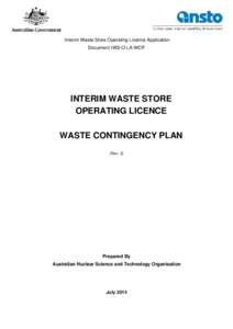 Microsoft Word - IWS-O-LA-WCP- Waste Contingency Plan_Final.docx