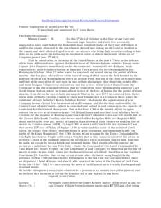 Southern Campaign American Revolution Pension Statements Pension Application of Jacob Carter R1746 Transcribed and annotated by C. Leon Harris The State f Mississippi } M arion County } SS