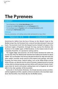 © Lonely Planet 302 The Pyrenees Highlights 	 The thrilling descent from Col de Marie-Blanque (p322)