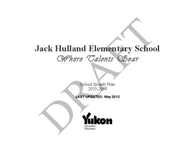Jack Hulland Elementary School Where Talents Soar School Growth Plan[removed]LAST UPDATED: May 2013