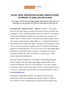 Microsoft Word - Clean_Energy_Trends2011 Press Release.FINAL.doc