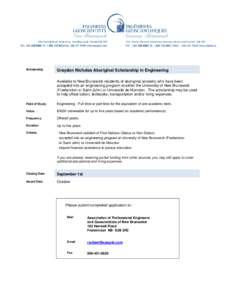 Maliseet people / Aboriginal peoples in Canada / Email / Fredericton / Moncton / Reference / Regulation and licensure in engineering / First Nations / New Brunswick / Provinces and territories of Canada / Graydon Nicholas