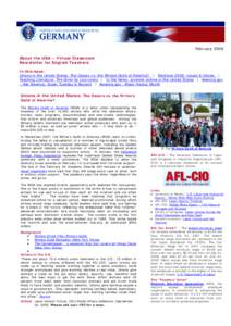 February 2008 About the USA – Virtual Classroom Newsletter for English Teachers In this issue: Unions in the United States: The Oscars vs. the Writers Guild of America? | Elections 2008: Issues & Values | Teaching Lite