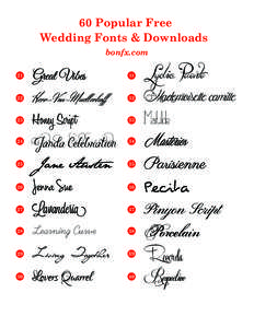 60 Popular Free Wedding Fonts & Downloads bonfx.com 21  Great Vibes