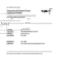 McGill University / Upton / Tania / Provinces and territories of Canada / American art / Culture / Tilting /  Newfoundland and Labrador / Vernacular Architecture Forum / Vernacular architecture