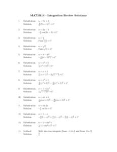 Substitution / Partial fractions in integration / Integral calculus / Mathematics / Integration by substitution