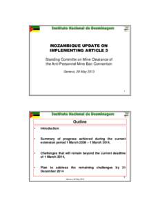 ARTICLE 5 SUBMITTED IN[removed]Mozambique