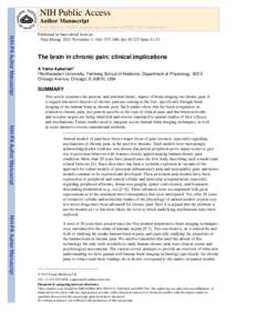 NIH Public Access Author Manuscript Pain Manag. Author manuscript; available in PMC 2012 September 1. NIH-PA Author Manuscript