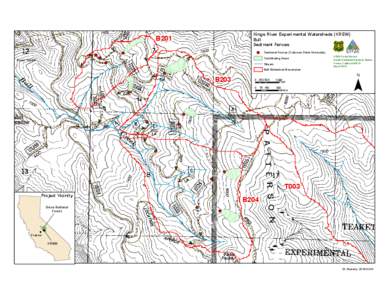 Kings River Experimental Watersheds (KREW) Bull Sediment Fences B201 ( !