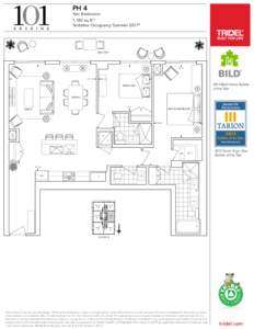 PH 4  DINING Two Bedrooms 1,180 sq.ft.*