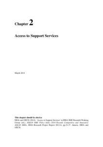 Chapter  2 Access to Support Services