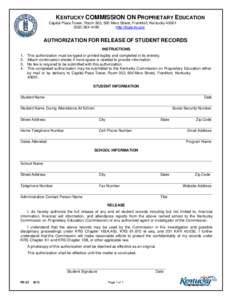 Microsoft Word - AuthorizationforReleaseofStudentRecords.doc