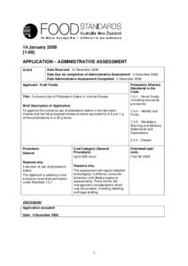 Microsoft Word - A1019 Phytosterol esters in low fat cheese AAR FINAL.doc