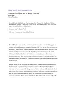 A Global Forum for Naval Historical Scholarship  International Journal of Naval History August 2008 Volume 7 Number 2