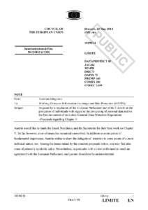 Detailed remarks on Chapter V Recital 79 Analysis: The main purpose of the first sentence of this recital seems firstly to point to the need to take into account within this context agreements governing transborder flow