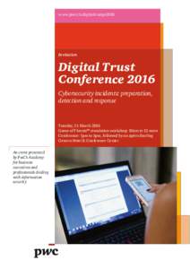 www.pwc.ch/digitaltrustge2016  Invitation Digital Trust Conference 2016