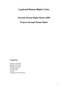 Microsoft Word - Tanzania Human Rights Report 2008