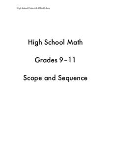 High School Units-All-03feb12.docx  High School Math Grades 9–11 Scope and Sequence