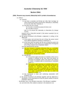 International relations / Canadian nationality law / Ceylon Citizenship Act / Irish nationality law / Nationality law / Nationality / Australian nationality law