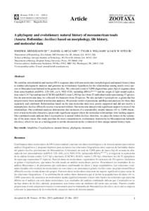 A phylogeny and evolutionary natural history of mesoamerican toads (Anura: Bufonidae: Incilius) based on morphology, life history, and molecular data
