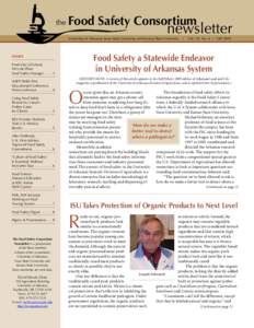 the  Food Safety Consortium newsletter