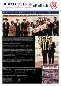 DUBAI COLLEGE eBulletin A tradition of quality in education Academic Creative Philanthropic Sporting